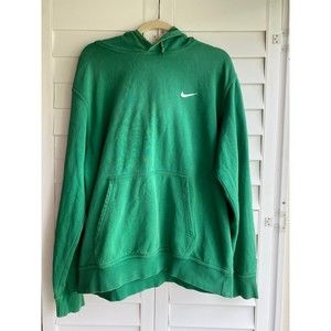 Nike Woman's Athletic Hoodie Hooded Pullover Sweatshirt M Medium Dark Green